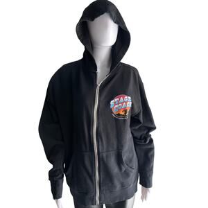Stage Coach Hoodie 2017 Full Zip Long Sleeve Thumb Holes Size Large